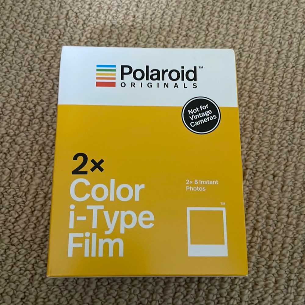 Polaroid originals color I-type film.